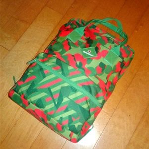 BRAND NEW Heineken beer green and red pattern backpack tote bag